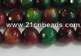 CCN4011 15 inches 8mm faceted round candy jade beads wholesale