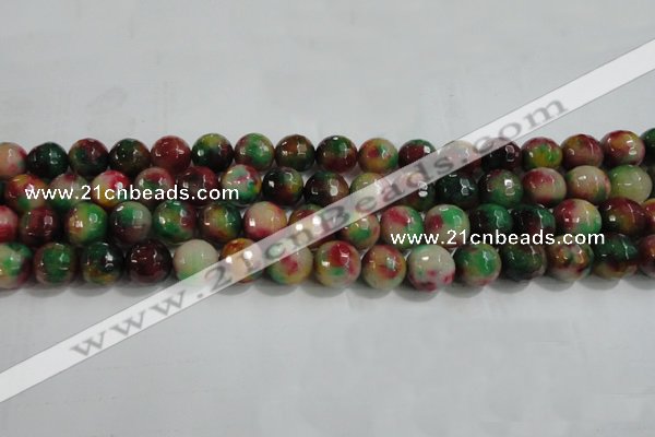 CCN4012 15 inches 10mm faceted round candy jade beads wholesale