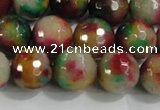 CCN4013 15 inches 12mm faceted round candy jade beads wholesale