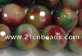 CCN4015 15 inches 16mm faceted round candy jade beads wholesale