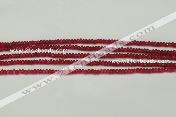 CCN4102 15.5 inches 2*4mm faceted rondelle candy jade beads