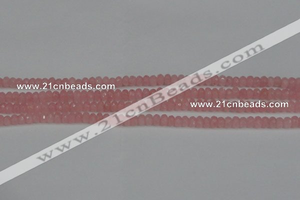 CCN4122 15.5 inches 4*6mm faceted rondelle candy jade beads