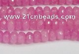 CCN4123 15.5 inches 4*6mm faceted rondelle candy jade beads