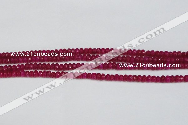 CCN4124 15.5 inches 4*6mm faceted rondelle candy jade beads