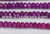 CCN4129 15.5 inches 4*6mm faceted rondelle candy jade beads