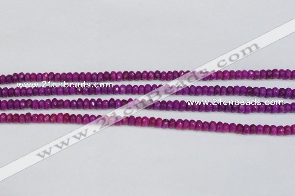 CCN4129 15.5 inches 4*6mm faceted rondelle candy jade beads