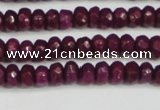 CCN4130 15.5 inches 4*6mm faceted rondelle candy jade beads