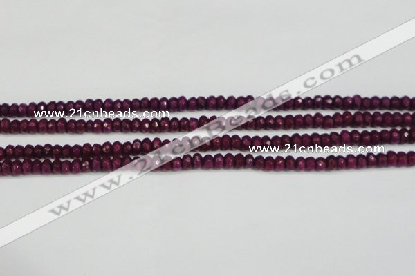 CCN4130 15.5 inches 4*6mm faceted rondelle candy jade beads