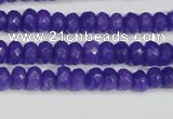 CCN4131 15.5 inches 4*6mm faceted rondelle candy jade beads