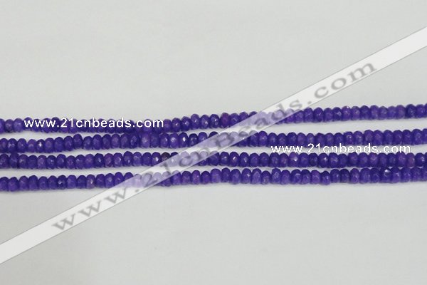 CCN4131 15.5 inches 4*6mm faceted rondelle candy jade beads