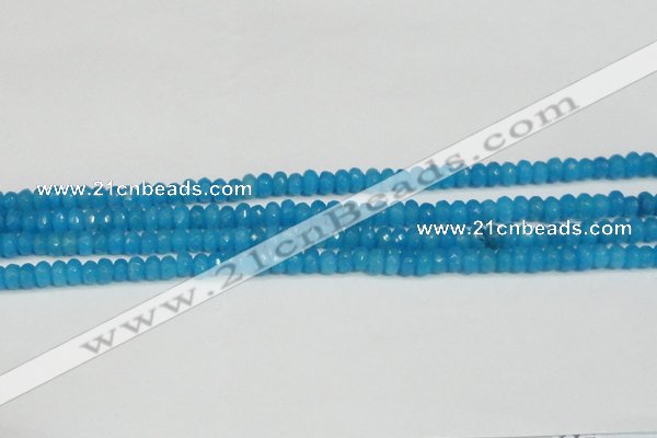 CCN4133 15.5 inches 4*6mm faceted rondelle candy jade beads