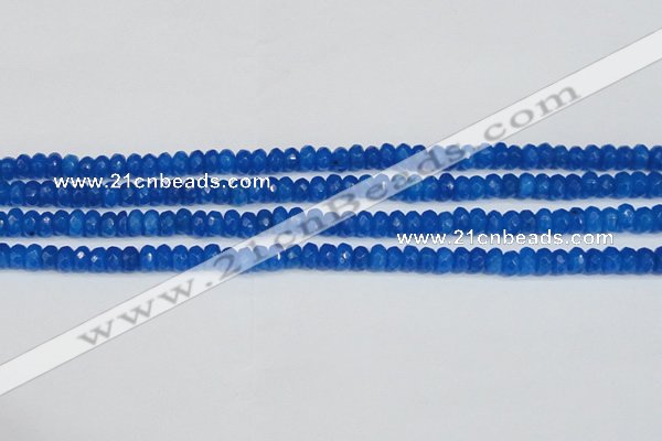 CCN4135 15.5 inches 4*6mm faceted rondelle candy jade beads