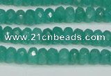 CCN4137 15.5 inches 4*6mm faceted rondelle candy jade beads