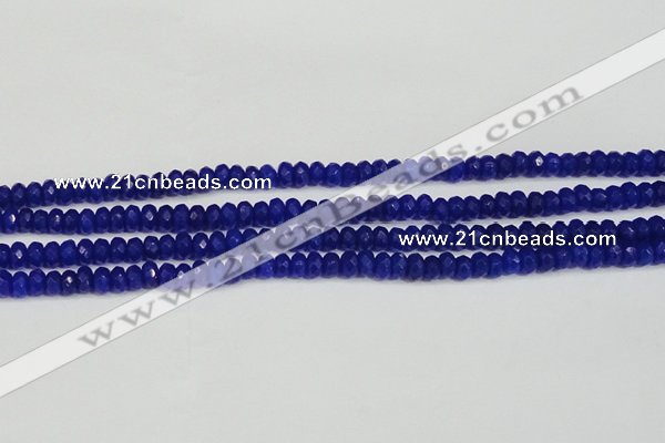 CCN4142 15.5 inches 4*6mm faceted rondelle candy jade beads