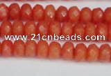 CCN4153 15.5 inches 5*8mm faceted rondelle candy jade beads