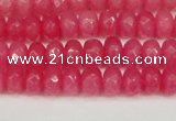 CCN4156 15.5 inches 5*8mm faceted rondelle candy jade beads