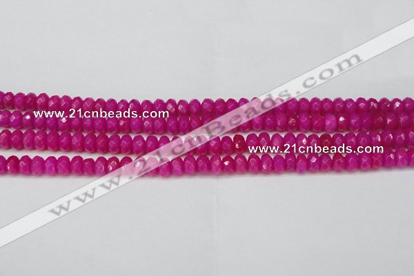 CCN4161 15.5 inches 5*8mm faceted rondelle candy jade beads