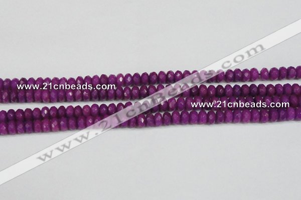 CCN4162 15.5 inches 5*8mm faceted rondelle candy jade beads