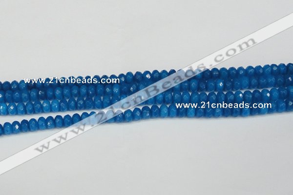 CCN4165 15.5 inches 5*8mm faceted rondelle candy jade beads