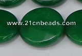 CCN4192 15.5 inches 20mm faceted coin candy jade beads wholesale