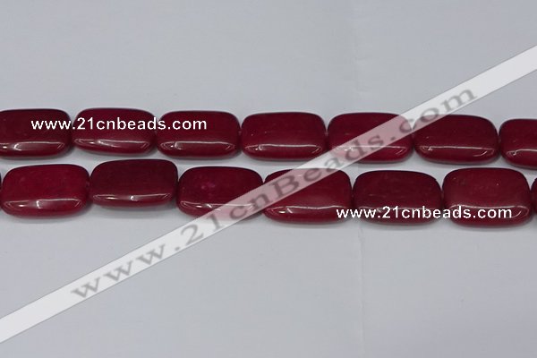 CCN4198 15.5 inches 18*25mm rectangle candy jade beads wholesale