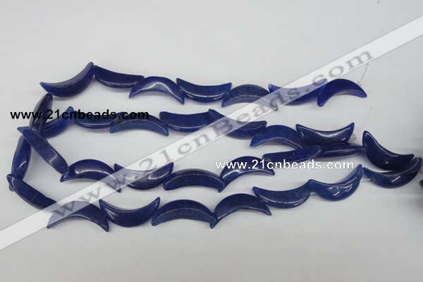 CCN420 15.5 inches 8*30mm curved moon candy jade beads wholesale