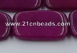 CCN4202 15.5 inches 30*40mm rectangle candy jade beads wholesale