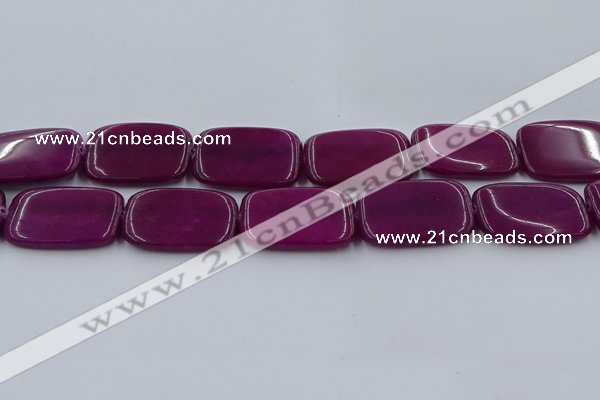 CCN4202 15.5 inches 30*40mm rectangle candy jade beads wholesale