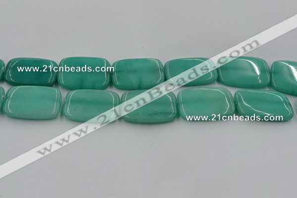 CCN4207 15.5 inches 30*40mm rectangle candy jade beads wholesale