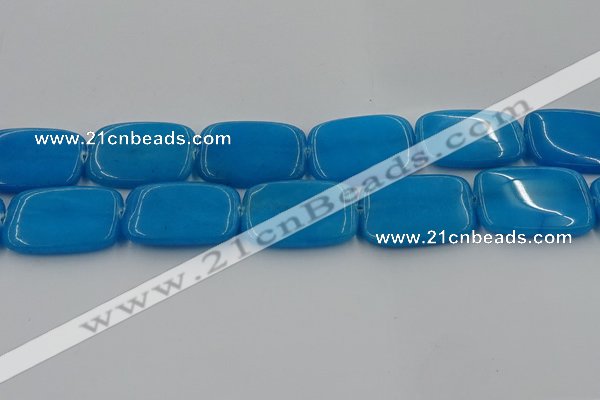 CCN4208 15.5 inches 30*40mm rectangle candy jade beads wholesale