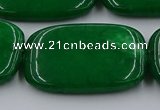 CCN4212 15.5 inches 30*40mm rectangle candy jade beads wholesale