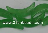 CCN422 15.5 inches 8*30mm curved moon candy jade beads wholesale