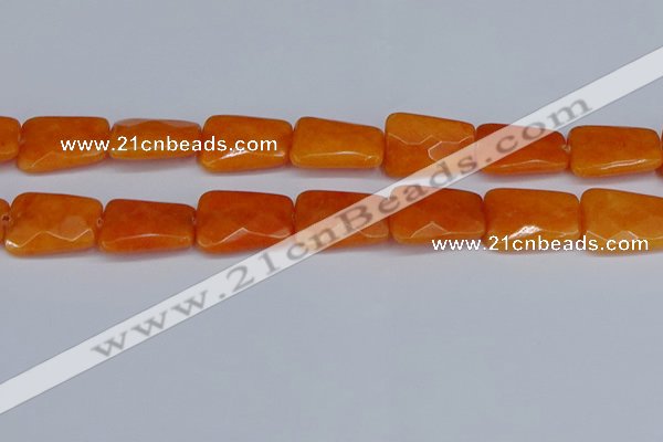 CCN4251 15.5 inches 18*25mm faceted trapezoid candy jade beads