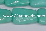 CCN4254 15.5 inches 18*25mm faceted trapezoid candy jade beads