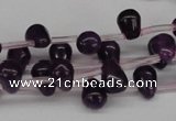 CCN432 15.5 inches Top-drilled 6*9mm teardrop candy jade beads