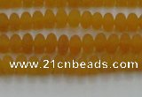 CCN4500 15.5 inches 3*5mm rondelle matte candy jade beads