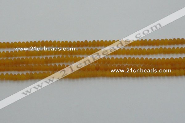 CCN4500 15.5 inches 3*5mm rondelle matte candy jade beads