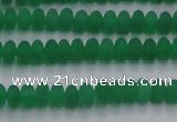 CCN4503 15.5 inches 3*5mm rondelle matte candy jade beads