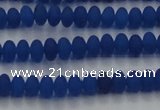 CCN4507 15.5 inches 3*5mm rondelle matte candy jade beads