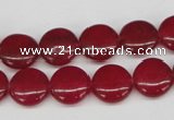 CCN477 15.5 inches 12mm flat round candy jade beads wholesale