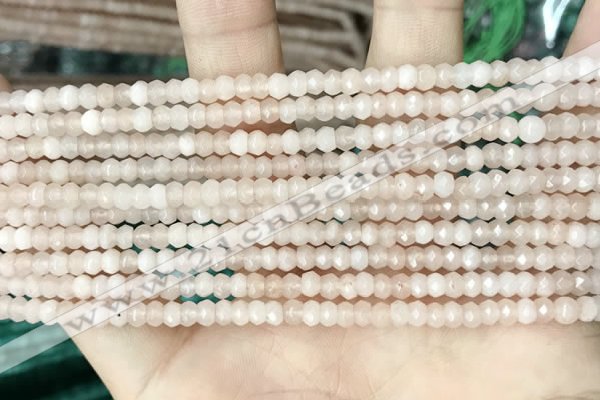 CCN5102 15 inches 3*4mm faceted rondelle candy jade beads