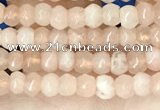 CCN5103 15 inches 3*4mm faceted rondelle candy jade beads