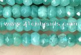 CCN5117 15 inches 3*4mm faceted rondelle candy jade beads