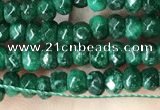 CCN5122 15 inches 3*4mm faceted rondelle candy jade beads