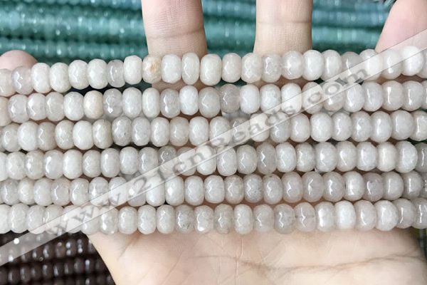 CCN5133 15 inches 5*8mm faceted rondelle candy jade beads