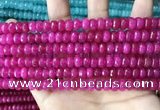 CCN5142 15 inches 5*8mm faceted rondelle candy jade beads