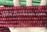 CCN5144 15 inches 5*8mm faceted rondelle candy jade beads