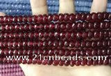 CCN5145 15 inches 5*8mm faceted rondelle candy jade beads