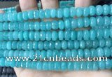 CCN5150 15 inches 5*8mm faceted rondelle candy jade beads