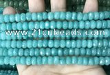 CCN5151 15 inches 5*8mm faceted rondelle candy jade beads